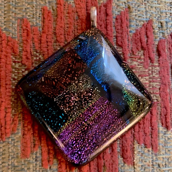Dichroic Glass Pendant - Picture 1 of 3